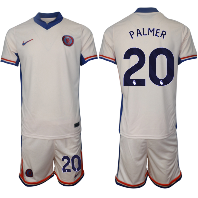 Men 2024-2025 Club Chelsea away Cream #20 Soccer Jersey->chelsea jersey->Soccer Club Jersey
